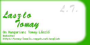 laszlo tomay business card